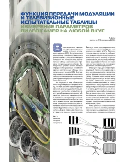 ФПМ и телевизионные испытательные таблицы