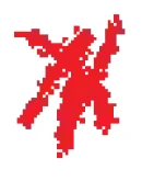 Анимированные огненные буквы русского алфавита