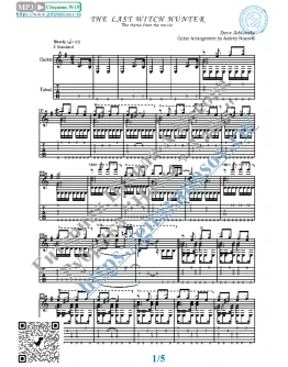 Последний охотник на ведьм (Ноты и табы для гитары)