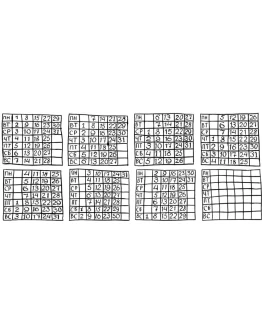 Рисованные от руки универсальные шаблоны для календарей