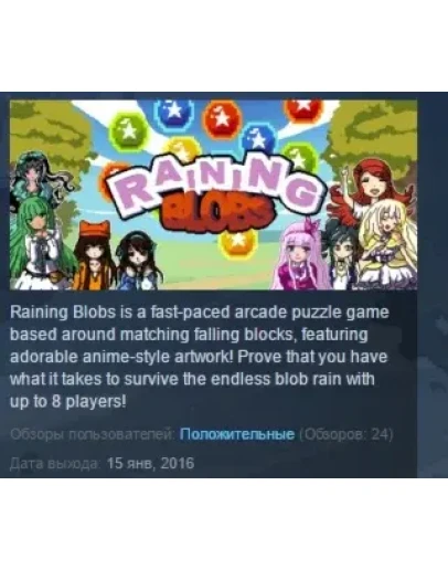 Raining Blobs STEAM KEY REGION FREE GLOBAL