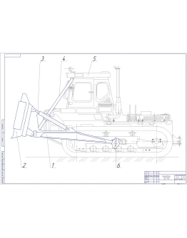 Чертеж бульдозер ДЗ-59С