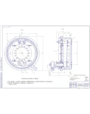 Чертеж тормозной механизм КАМАЗ-5320