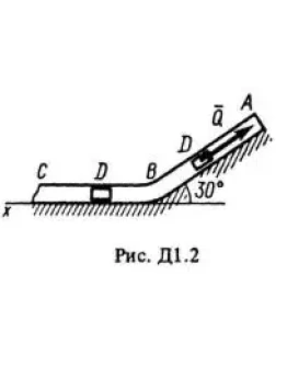 Решение задачи Д1 Вариант 20, решебник Тарг С.М. 1983