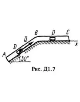 Решение задачи Д1 Вариант 74, решебник Тарг С.М. 1983