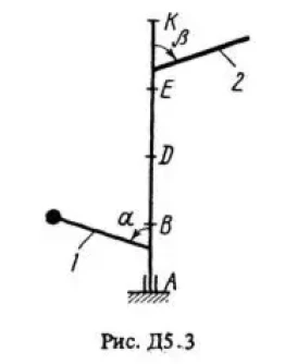Решение Д5 Вар. 33, решебник теормех Тарг С.М. 1983 г.