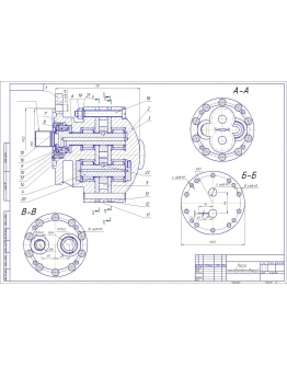 Чертеж Насос топливоподкачивающий