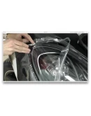 Оклейка фар средней выпуклостью. Антигравий