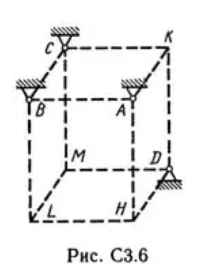 Решение С3-68 (Рисунок С3.6 условие 8 С.М. Тарг 1989 г)