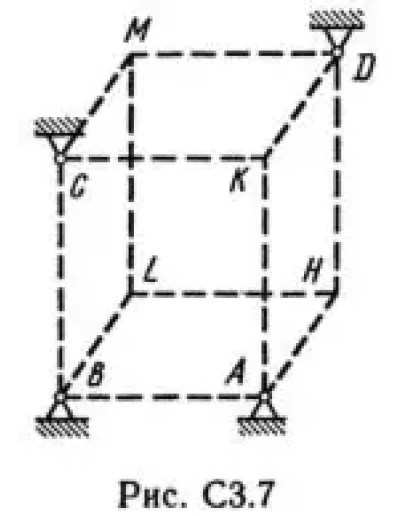 Решение С3-75 (Рисунок С3.7 условие 5 С.М. Тарг 1989 г)