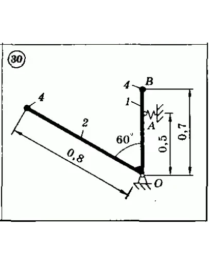 Решение задачи Д7 (задание 2) Вариант 30 Диевский В.А.