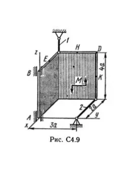 Решение С4-95 (Рисунок С4.9 условие 5 С.М. Тарг 1989 г)
