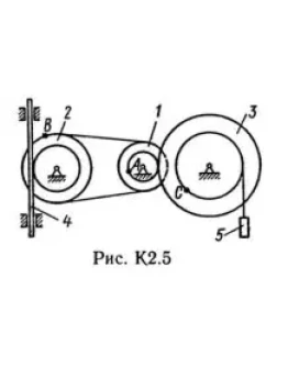 Решение К2-55 (Рисунок К2.5 условие 5 С.М. Тарг 1989 г)