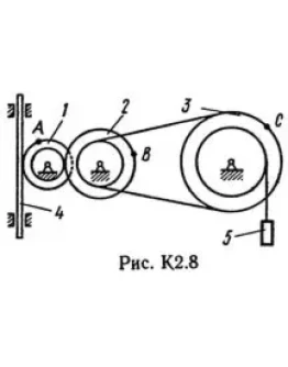 Решение К2-88 (Рисунок К2.8 условие 8 С.М. Тарг 1989 г)