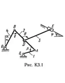 Решение К3-10 (Рисунок К3.1 условие 0 С.М. Тарг 1989 г)