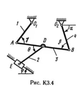 Решение К3-42 (Рисунок К3.4 условие 2 С.М. Тарг 1989 г)