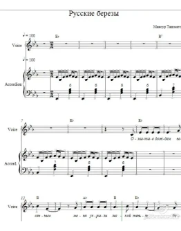 Русские Березы Мансур Ташматов (партия Вокала)