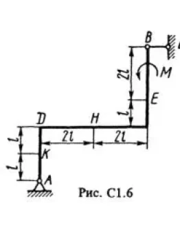 Решение С1-68 (Рисунок С1.6 условие 8 С.М. Тарг 1988 г)