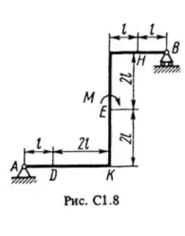 Решение С1-87 (Рисунок С1.8 условие 7 С.М. Тарг 1988 г)