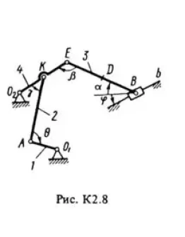 Решение К2-87 (Рисунок К2.8 условие 7 С.М. Тарг 1988 г)
