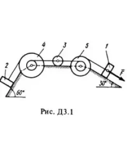 Решение Д3-16 (Рисунок Д3.1 условие 6 С.М. Тарг 1988 г)