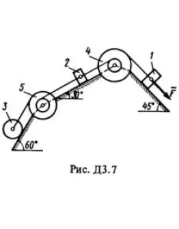 Решение Д3-77 (Рисунок Д3.7 условие 7 С.М. Тарг 1988 г)