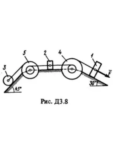 Решение Д3-85 (Рисунок Д3.8 условие 5 С.М. Тарг 1988 г)