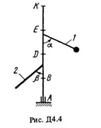 Решение Д4-47 (Рисунок Д4.4 условие 7 С.М. Тарг 1988 г)
