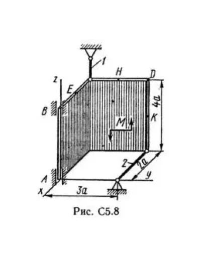 Решение С5 вар. 89, решебник теормех Тарг С.М. 1982 г.