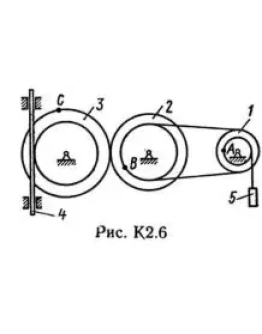 Решение К2 вар. 62, решебник теормех Тарг С.М. 1982 г.