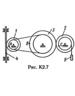 Решение К2 вар. 73, решебник теормех Тарг С.М. 1982 г.