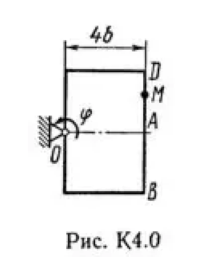 Решение задачи К4 В 06, решебник термех Тарг С.М. 1982