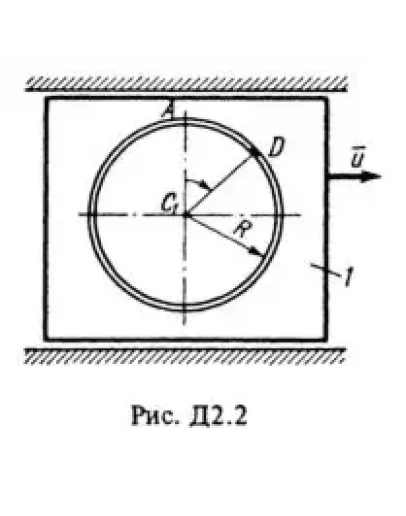 Решение Д2-29 (Рисунок Д2.2 условие 9 С.М. Тарг 1988 г)