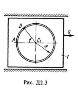 Решение Д2-39 (Рисунок Д2.3 условие 9 С.М. Тарг 1988 г)