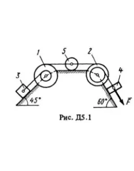Решение Д5-11 (Рисунок Д5.1 условие 1 С.М. Тарг 1988 г)
