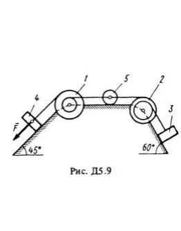 Решение Д5-90 (Рисунок Д5.9 условие 0 С.М. Тарг 1988 г)