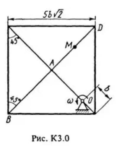 Решение К3-06 (Рисунок К3.0 условие 6 С.М. Тарг 1988 г)