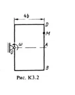 Решение К3-26 (Рисунок К3.2 условие 6 С.М. Тарг 1988 г)