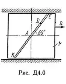 Решение Д4-08 (Рисунок Д4.0 условие 8 С.М. Тарг 1989 г)