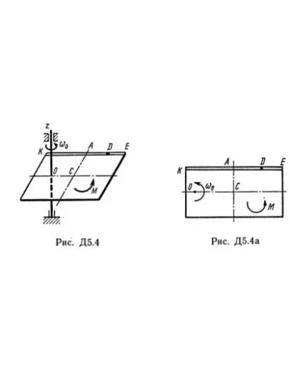 Решение Д5-40 (Рисунок Д5.4 условие 0 С.М. Тарг 1989 г)