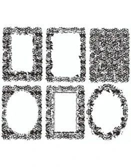 Оригинальные рамки для текста из мелких треугольников