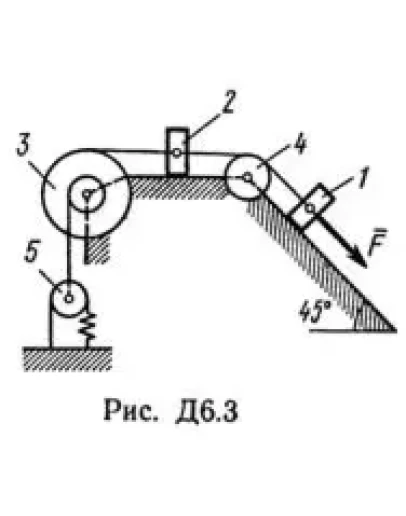 Решение Д6-35 (Рисунок Д6.3 условие 5 С.М. Тарг 1989 г) Решение Д6-35 (Рисунок Д6.3 условие 5 С.М. Тарг 1989 г)