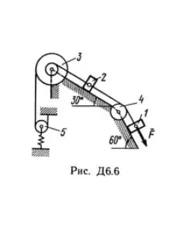 Решение Д6-69 (Рисунок Д6.6 условие 9 С.М. Тарг 1989 г)
