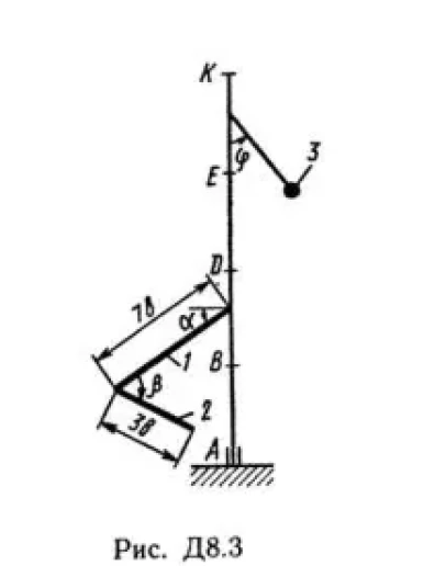 Решение Д8-35 (Рисунок Д8.3 условие 5 С.М. Тарг 1989 г) Решение Д8-35 (Рисунок Д8.3 условие 5 С.М. Тарг 1989 г)
