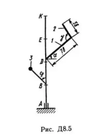 Решение Д8-56 (Рисунок Д8.5 условие 6 С.М. Тарг 1989 г) Решение Д8-56 (Рисунок Д8.5 условие 6 С.М. Тарг 1989 г)