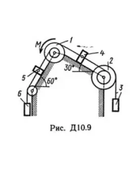 Решение Д10-91 (Рисунок Д10.9 условие 1 С.М Тарг 1989г)