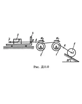 Решение Д11-05 (Рисунок Д11.0 условие 5 С.М Тарг 1989г)
