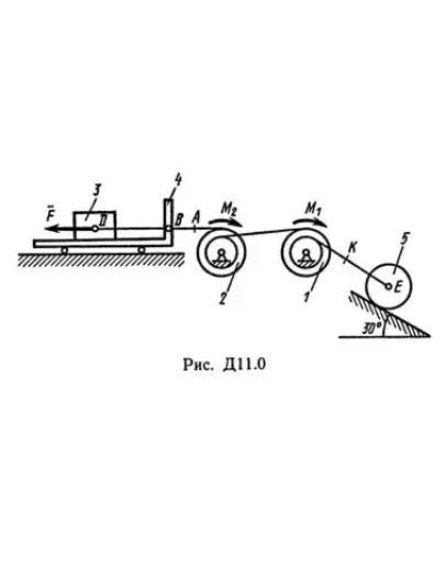 Решение Д11-08 (Рисунок Д11.0 условие 8 С.М Тарг 1989г)