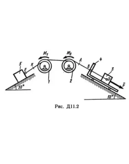Решение Д11-27 (Рисунок Д11.2 условие 7 С.М Тарг 1989г)