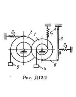 Решение Д12-23 (Рисунок Д12.2 условие 3 С.М Тарг 1989г)